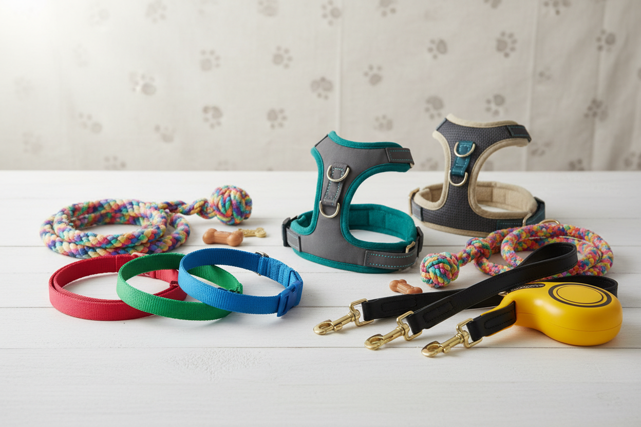 Dog Collars, Harnesses & Leashes