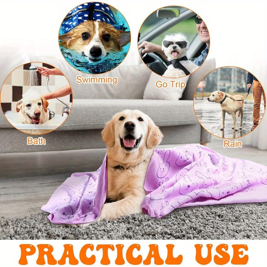 8pcs 19.7*39.3inch Dog Drying Towels Bulk Pet Grooming Towels Absorbent Microfiber Dog Bath Towels Quick Drying Puppy Bathing Towel for Small Medium Large Dogs Cats Pets Bathing Grooming (Colorful)